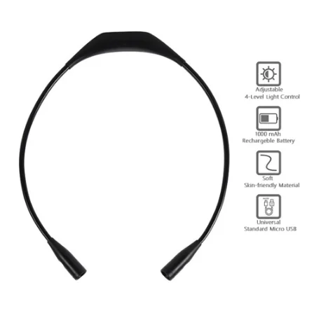 
Hands free Hug neck book Lamp rechargeable light neck portable night led book reading light round neck reading light 