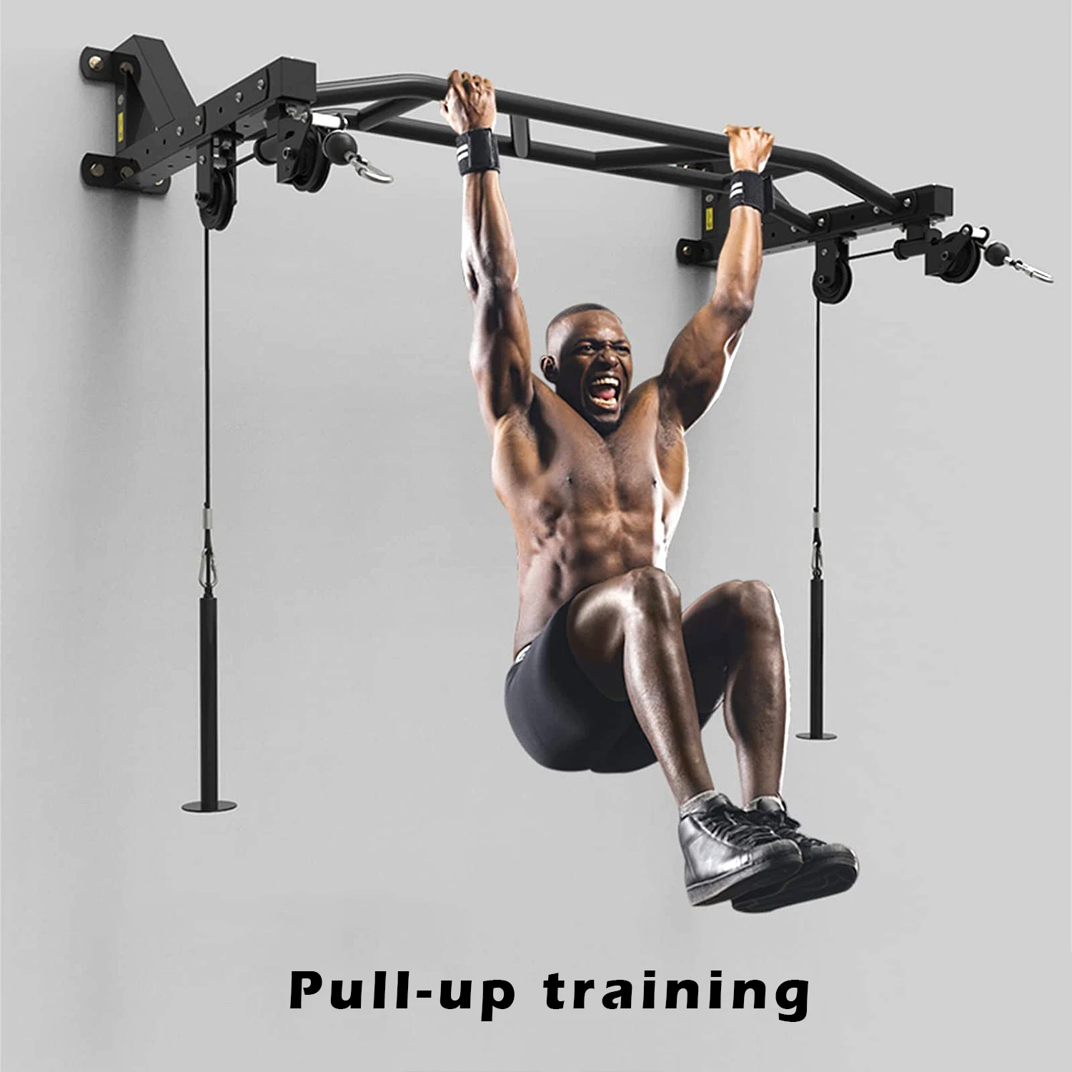 Steel Multifunction Heavy Duty Sport wall mounted Pull up bar Gym Equipment Strength Training Chin Pull Up Bar