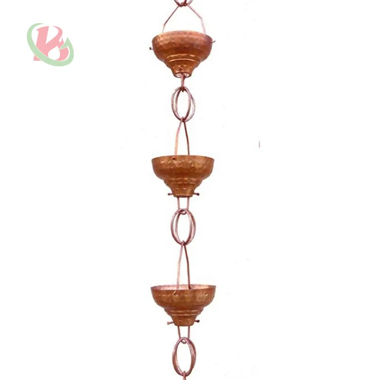 indoor waterfall rain water curtain for garden Corten Steel rain chain garden rain chain gutter drainage system