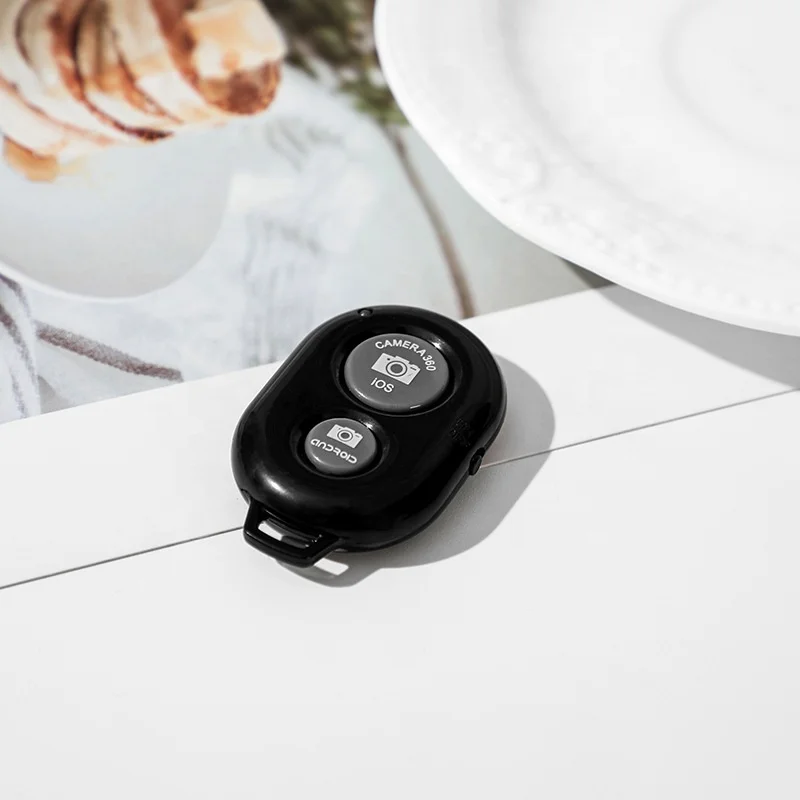 Camera Shutter Remote Control Wireless Selfie Button Clicker Compatible for Smartphone and Tablets