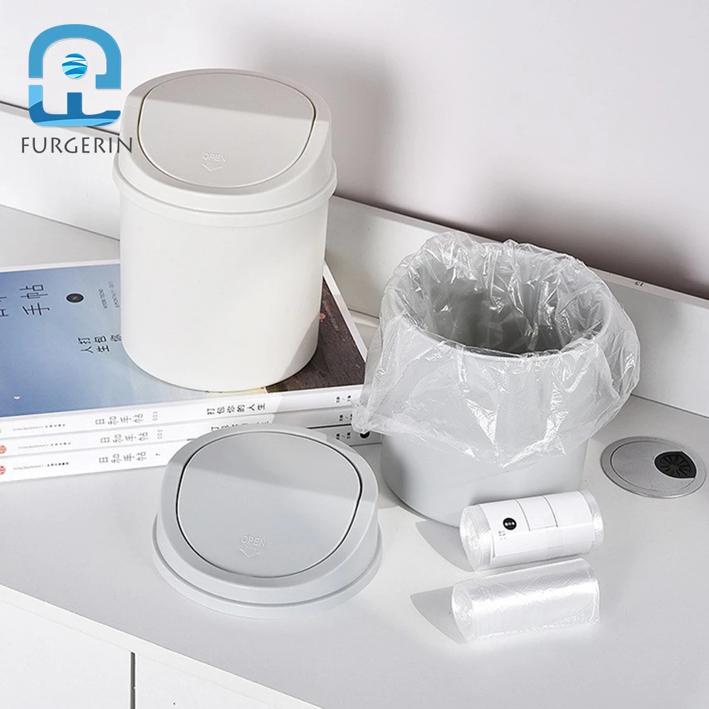 Desktop Small Trash Can Can Bedroom New Girl Heart Home Cute with Cover Network Red Mini Storage Box