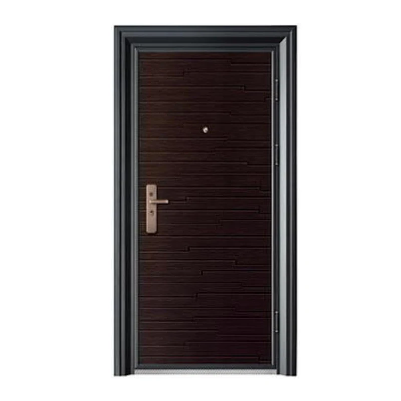 BOWDEU DOORS German high-end security steel doors main entrance front entry imitate bronze brass material home