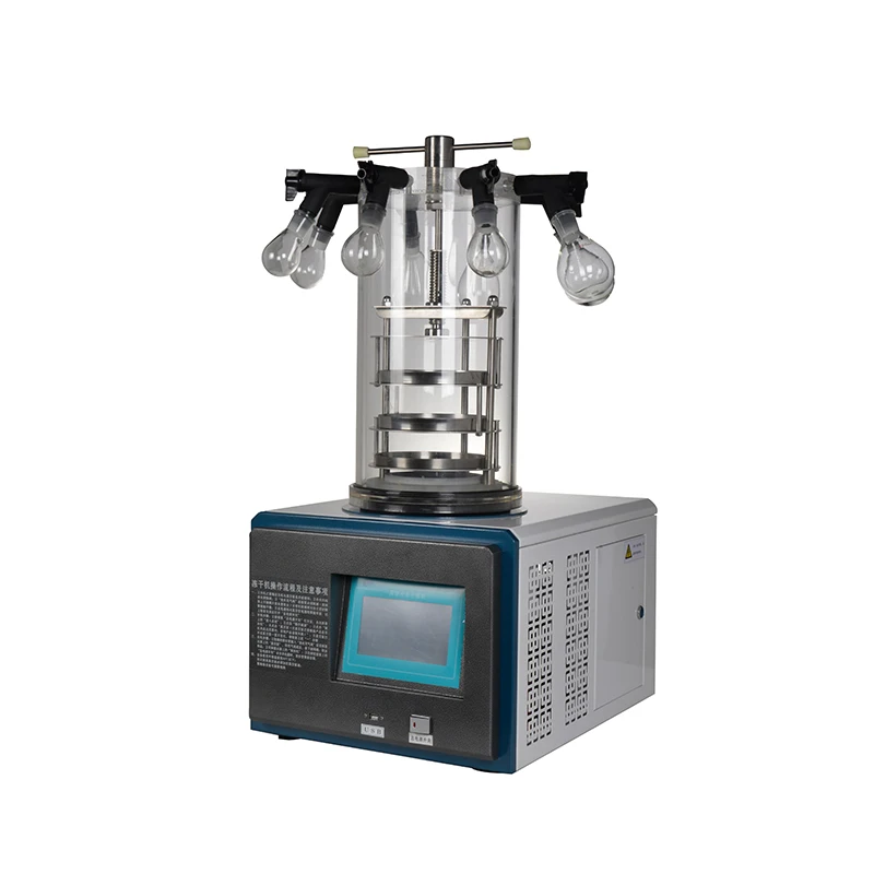 Laboratory tabletop vacuum small food freeze dryer lyophilizer  -55 degree