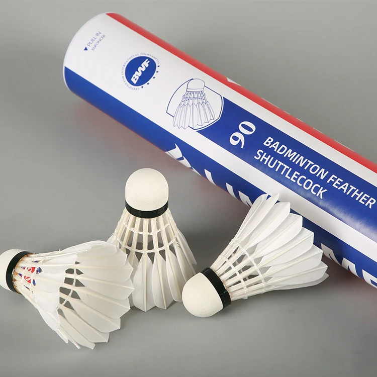 LINGMEI BWF одобренный бадминтон волан из гусиных перьев Lingmei 90pro для международного турнира