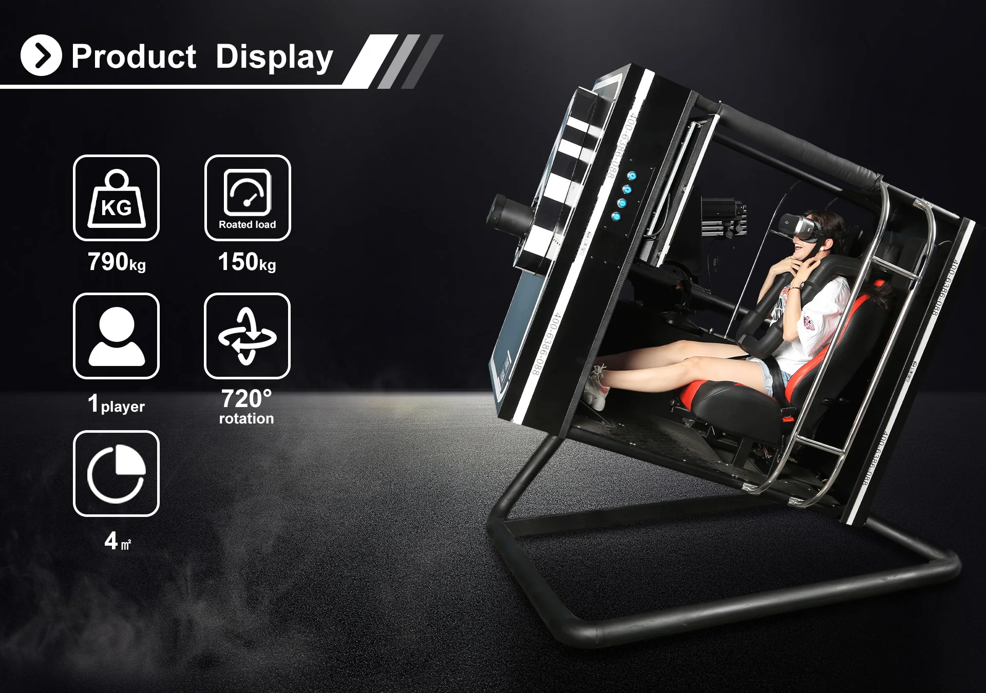 720 Degrees Rotation Motion Platform VR Flight Simulator Arcade Machine
