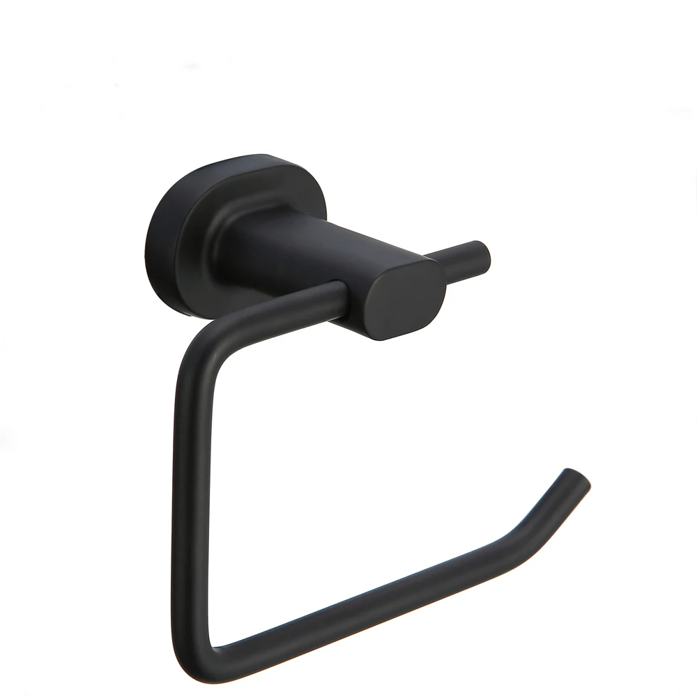 Wenzhou Factory Home Accessories Cost-Effective Black Wall Mounted Roll Paper Holder