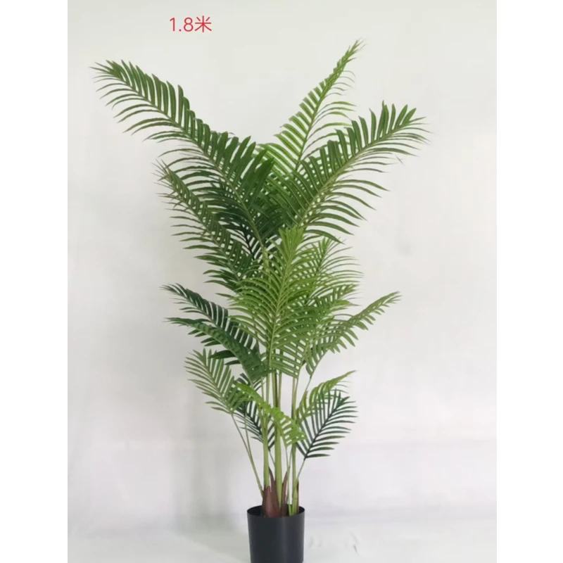High Quality Simulation Small Potted Tree Bonsai Tree Plant 2M Artificial Palm Tree