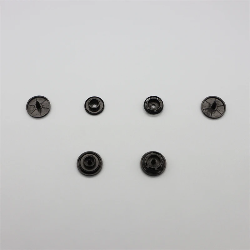 Resin Pom ABS Nylon Flatback Snap Button 10mm 12mm 14mm 15mm Sizes Round Pattern For Clothing & Bag Decoration Plastic Snap