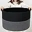 Woven Baby Laundry Blanket Basket Toy Basket with Handle Storage Comforter Cushions Thread Laundry Hamper