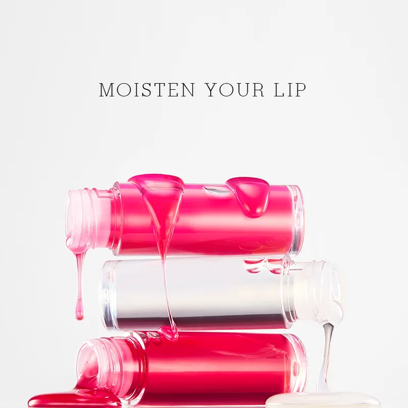 Lip oil transparent toot lip water light glass plump lip gloss without logo