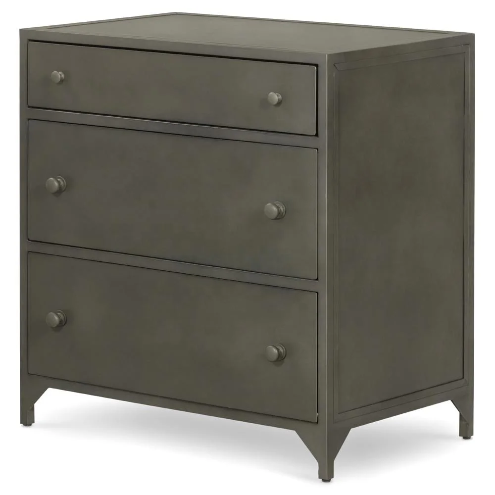 
Vintage Antique Iron Metal Nightstand Industrial Loft Style Iron Nightstand Rustic Nightstand Drawer Storage Unit Bedside Table 