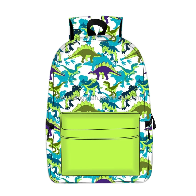 Trendy Kids Girls Boys Full Printed Backpacks Custom Pattern Logo Western Back To School Bags for Children