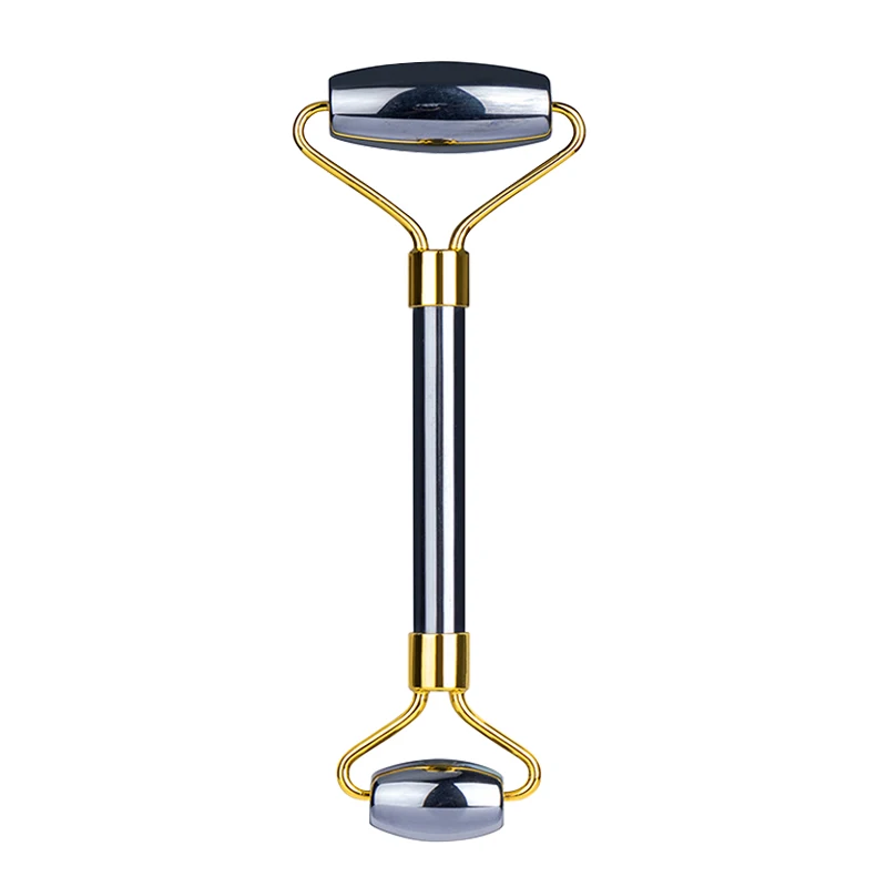 Factory wholesale cosmetics facial roller natural terahertz gua sha face jade roller massage