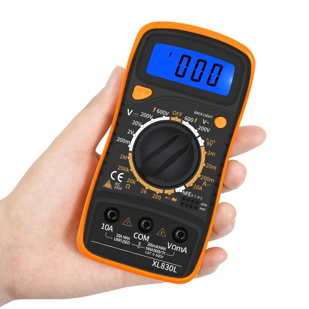 New Handheld Multimeters Counts Measurement LCD Digital Multimeter Tester XL830L Without Battery E3382 p0.5