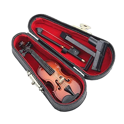 1/12 1/6 Dollhouse Miniature Violin Instruments Mini Concert Hall Scene Props decor Doll Accessories
