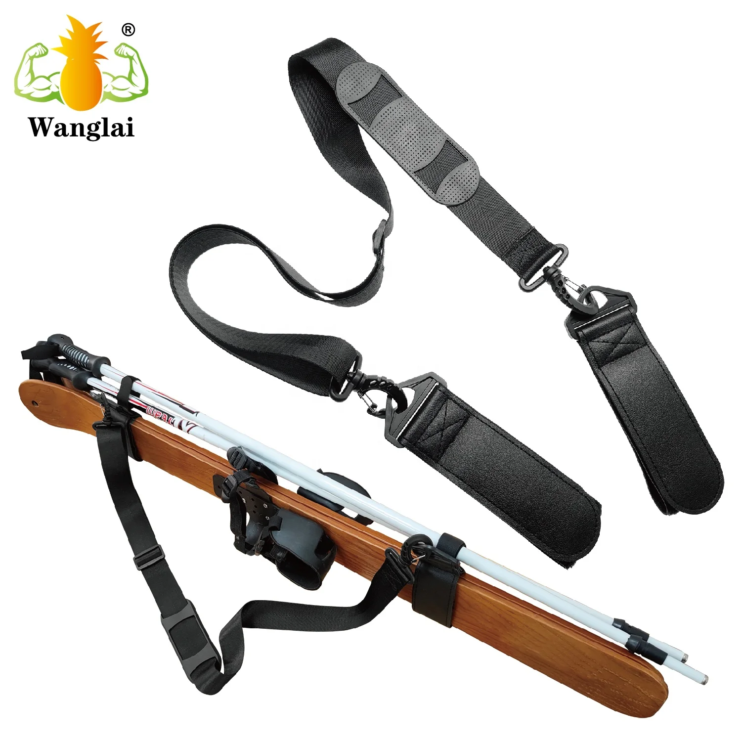 Напечатанные на заказ крюки и петли с логотипом, лыжные ремни для горных лыж, крепления для горных лыж, лыжные ремни для сноуборда