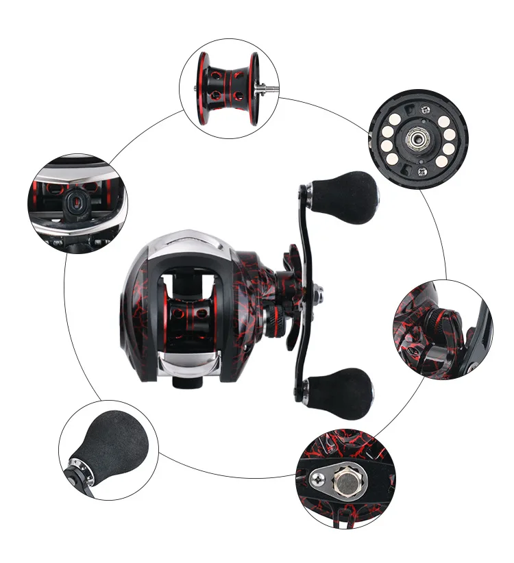 18+1BB Super Light Spinning Fishing Reel 8KG Max Drag 7.2:1 Gear Ratio Freshwater Carp Fishing Coil Metal Boby Brake Wheel