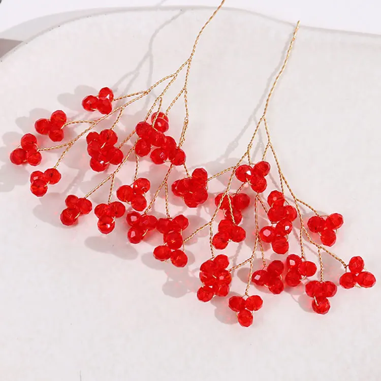 Elegant Rhinestones Flower Strass Crystal Applique 3D Wire  Bridal Crystal Accessories Stones For Dresses
