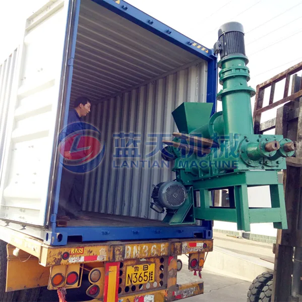 22kw low investment energy saving equipment biomass charcoal sawdust briguetting press machine