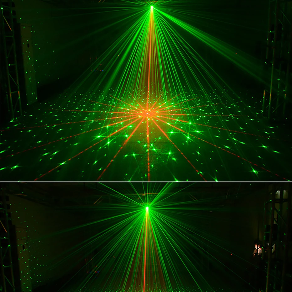 Sound Activated LED Background Laser Party Lights Xmas DJ Disco Party Lights with Remote