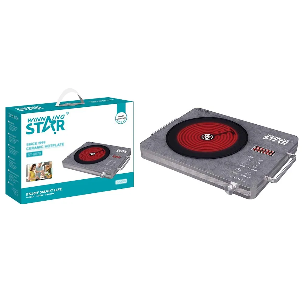 WINNING STAR ST-9679  Electric Hot Plate 2200W Single Burner Infrared Mini Hot Plate stove Ceramic Plate