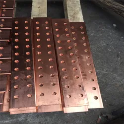 High-quality electrically grounded copper busbar/flat pure busbar connectors