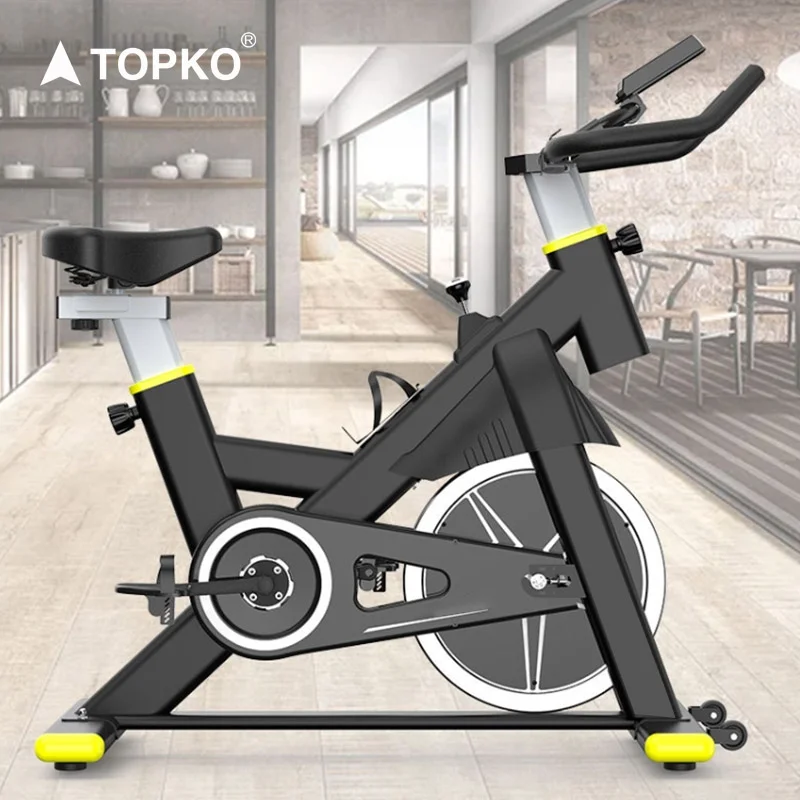 TOPKO Hot Selling Indoor/commerical spinning bike Steel Household ultra quiet fitness equipment sports exercise bike