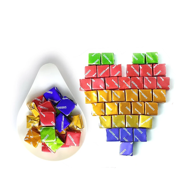 Factory Direct Price Fruity Gummy Fudges Chocolate Strawberry Yogurt Flavors Confectionery Chewy Milk Candies