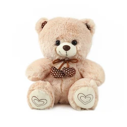 Wholesale 28cm size light brown teddy bear plush stuffed toys