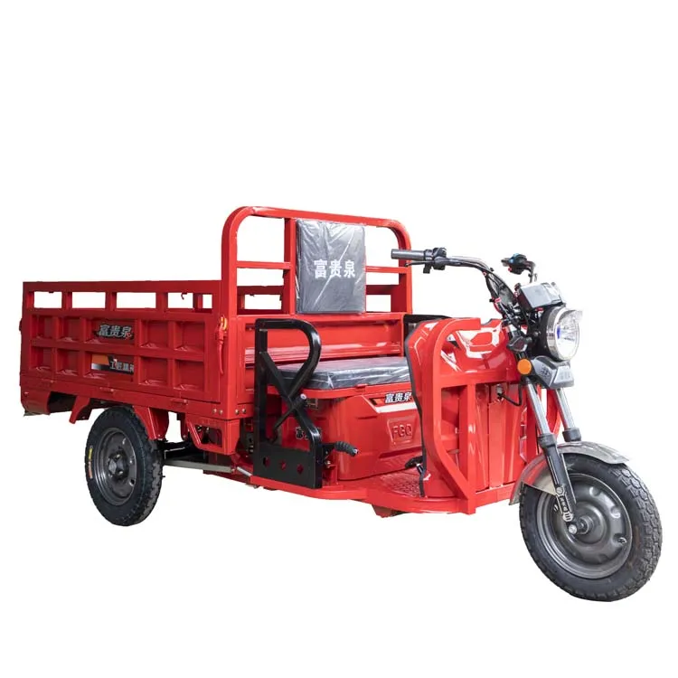 1500w Farm Fat Tire 3 Wheel Electric Truck Electric Tricycle Cargo