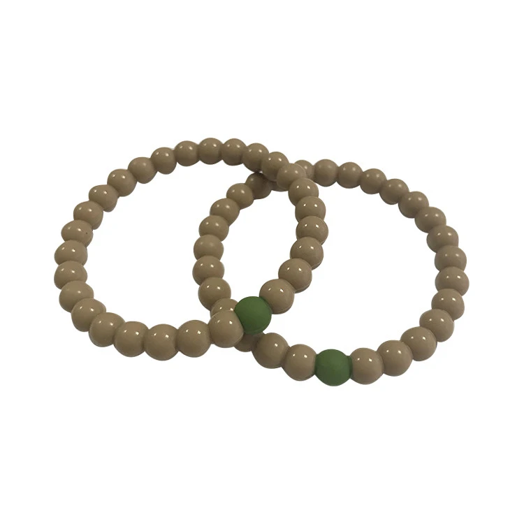 
Fashion Personalized Customized Power Energy Bulk Cheap Silicone Wristbands Rubber Bead Bracelet 