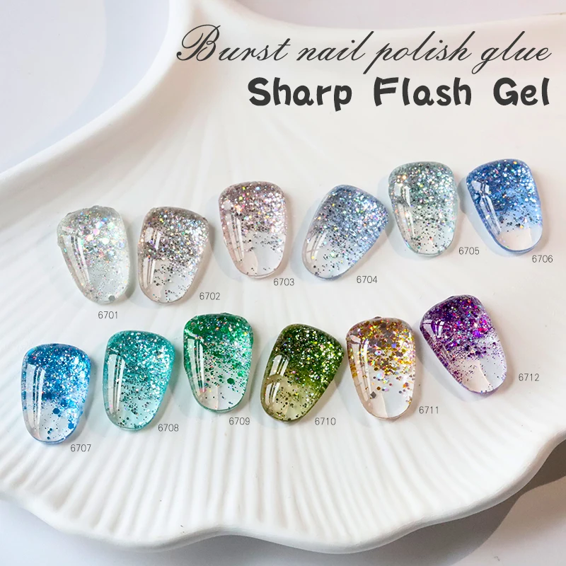 2023 New IBDGEL Sharp Flash Gel Glitter Nail Gel Polish UV&LED OEM Private Label Nail Polish Supplier Wholesaler