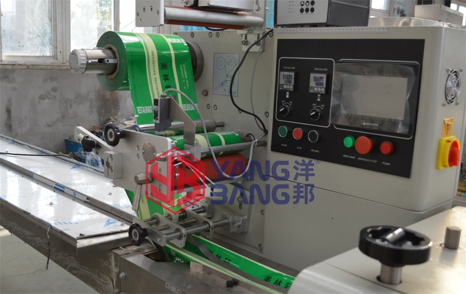 YB-250 Automatic Flow Packing Machine For Ice Cream Bar Summer Ice Pop Packaging Machine