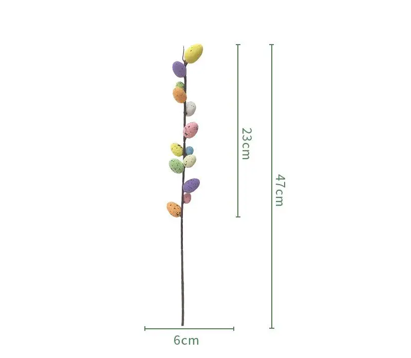 2025 Easter Artificial Bouquet Home Flower Arrangement Vase Decoration With  Foam Easter Eggs