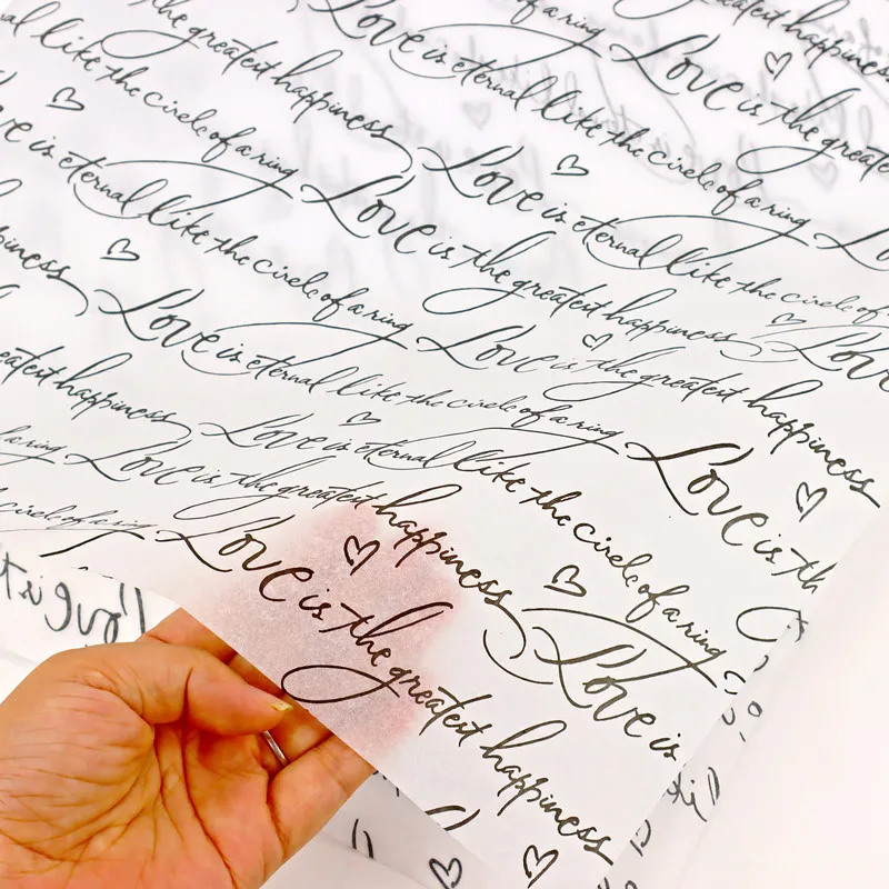 Fashionable 17gsm custom printed tissue wrapping paper gift clothes packaging tissue paper