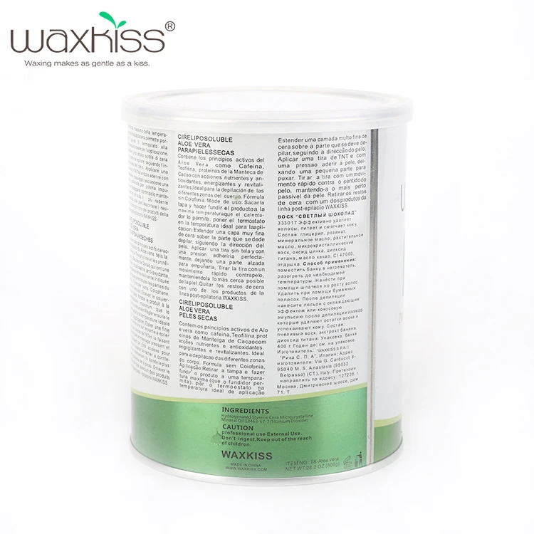 2021 waxkiss хит продаж 14oz 28oz OEM индивидуальная Косметика Профессиональный депиляционный воск для тела удаления