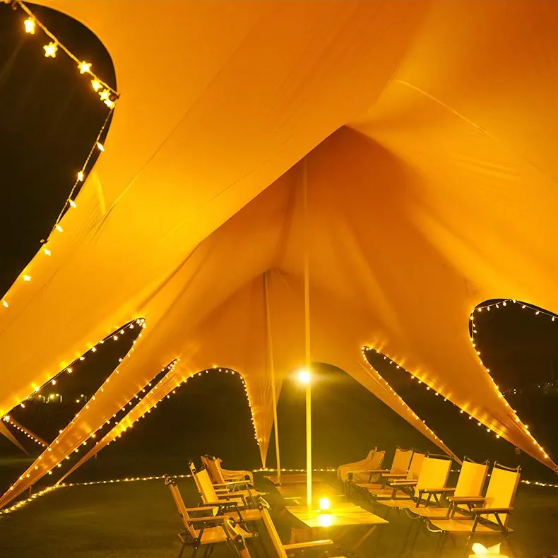 Factory Strigt Wholesale Outdoor Camping Party Wedding Lotus Canopy Tent