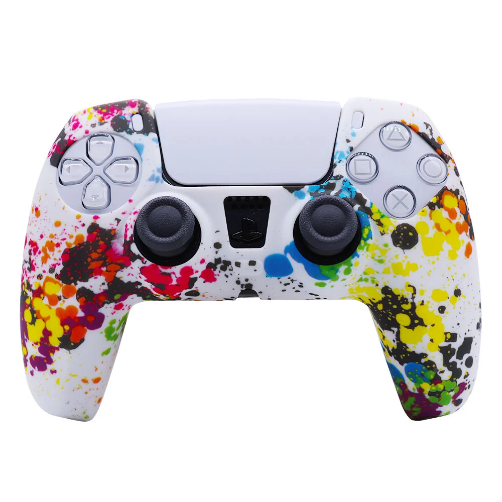 For PS5 Controller Gamepad Protective Shell Camouflage Controller Skin Silicone Case For PS5 Video Game Accessories