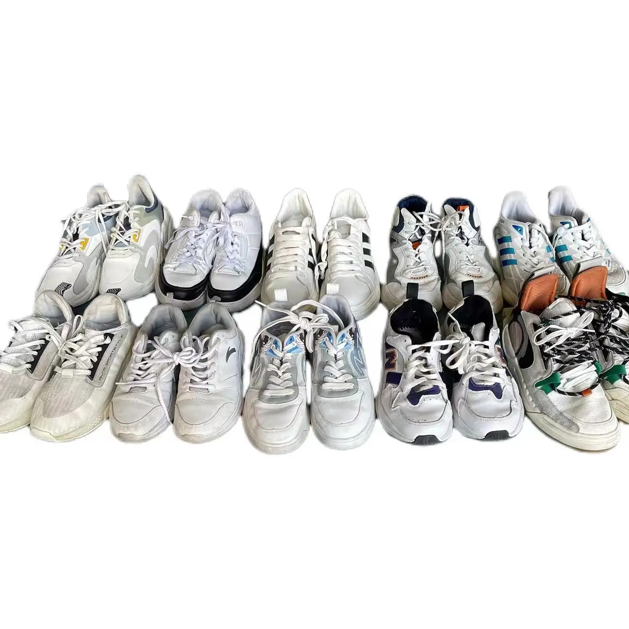 The factory exports second-hand shoes
