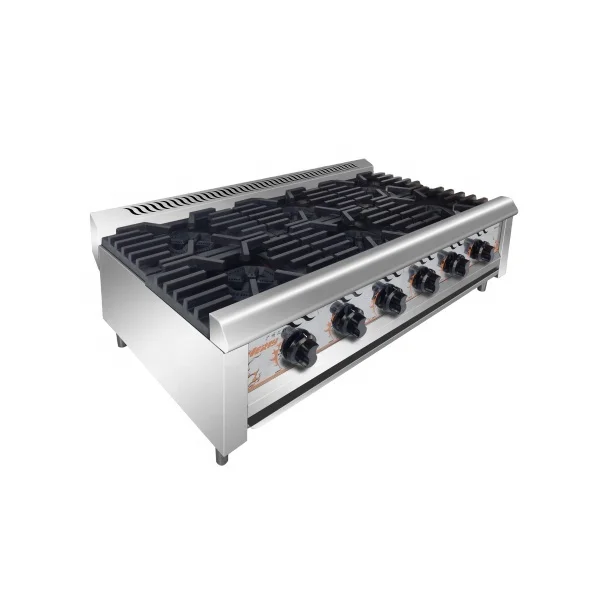 Stainless steel Desktop gas combination oven/ Range Gas stove with 6 burner VBO-76