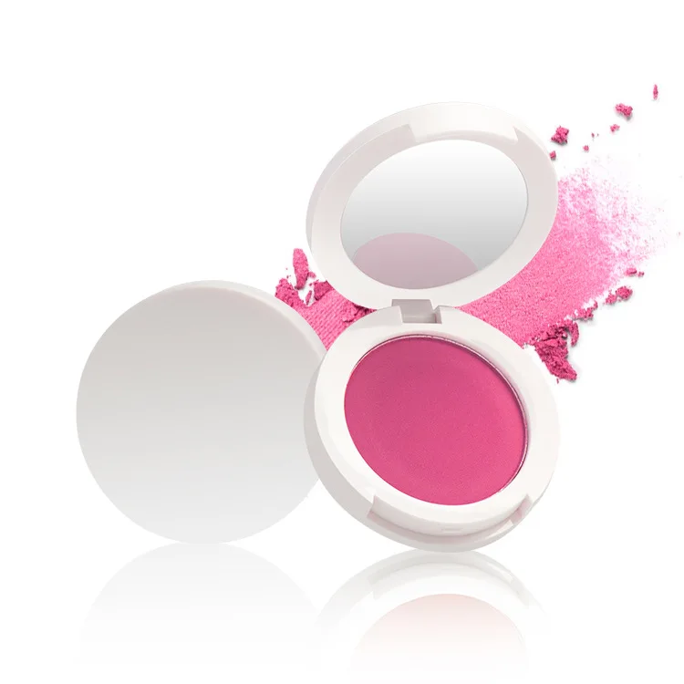 Beauty cosmetics face blusher powder palette custom logo pressed blush