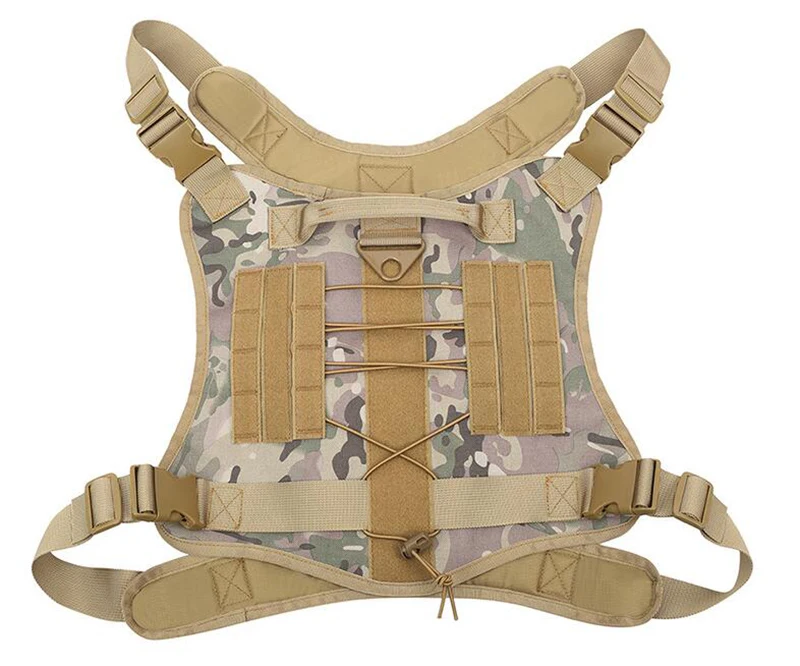 Heavy Duty Adjustable Nylon Pet Dog Collar Leash And Harness Set Strong Large Dog K9 Tactical Vest Harness Set For Dog