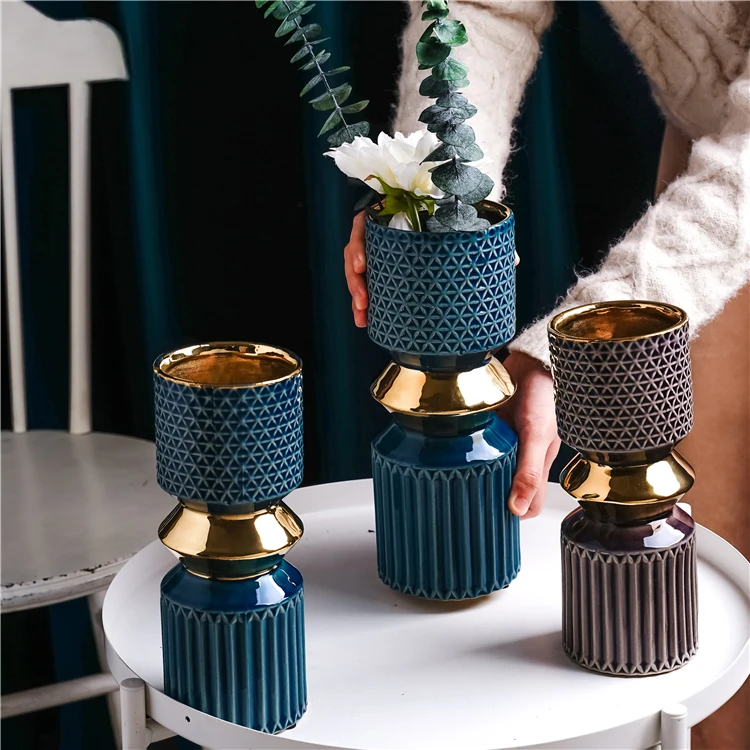 Роскошная Современная ваза ikebana для бутонов ручной работы Свадебный декор индивидуальные художественные цветочные