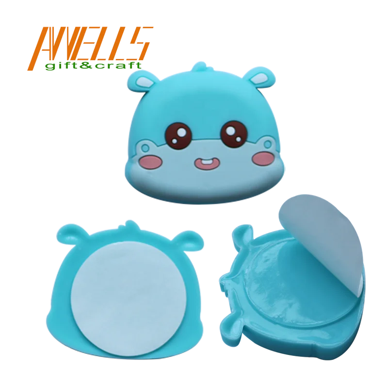 Wholesale Cute Wall Protection pad Silicone PVC Refrigerator Door Lock Bumping Stickers Door Handle Anti-Collision pad