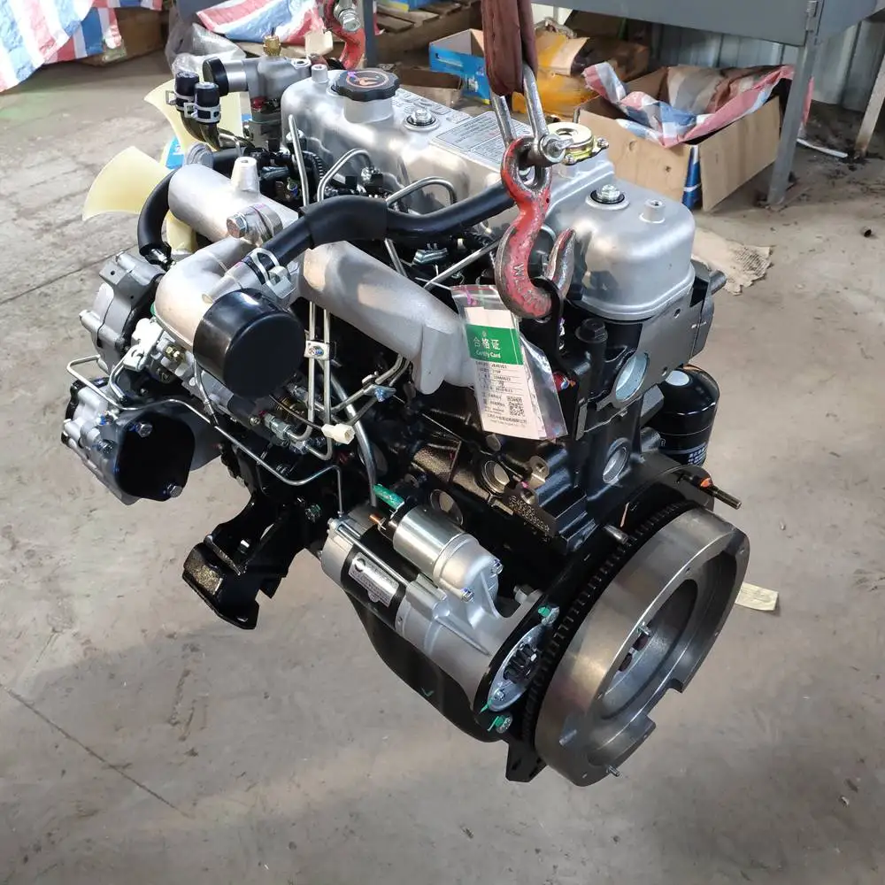 New JX493G3 Series 4cylinder Diesel Engine Engine Assembly for ISUZU Wooden Box Provided 3 Months 320 85 KW(116HP) In-line
