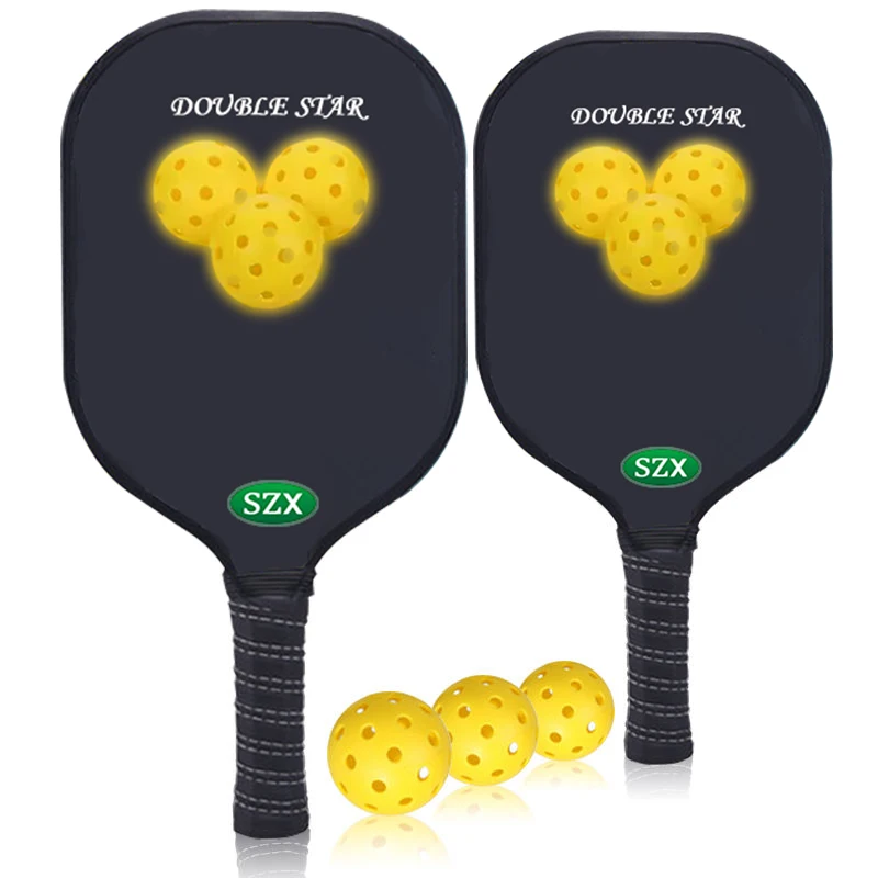 Popular Customized Pickle Ball Paddle Polypropylene Honeycomb Core Graphite Face Cushion Pickleball Paddle set