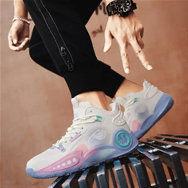 New high-quality couples actual combat high-top basketball shoes friction audio sneakers running offer