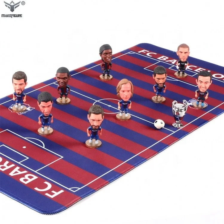 custom football player pvc figurine with gameboard, custom made human pvc miniature, 3D board game miniature figure