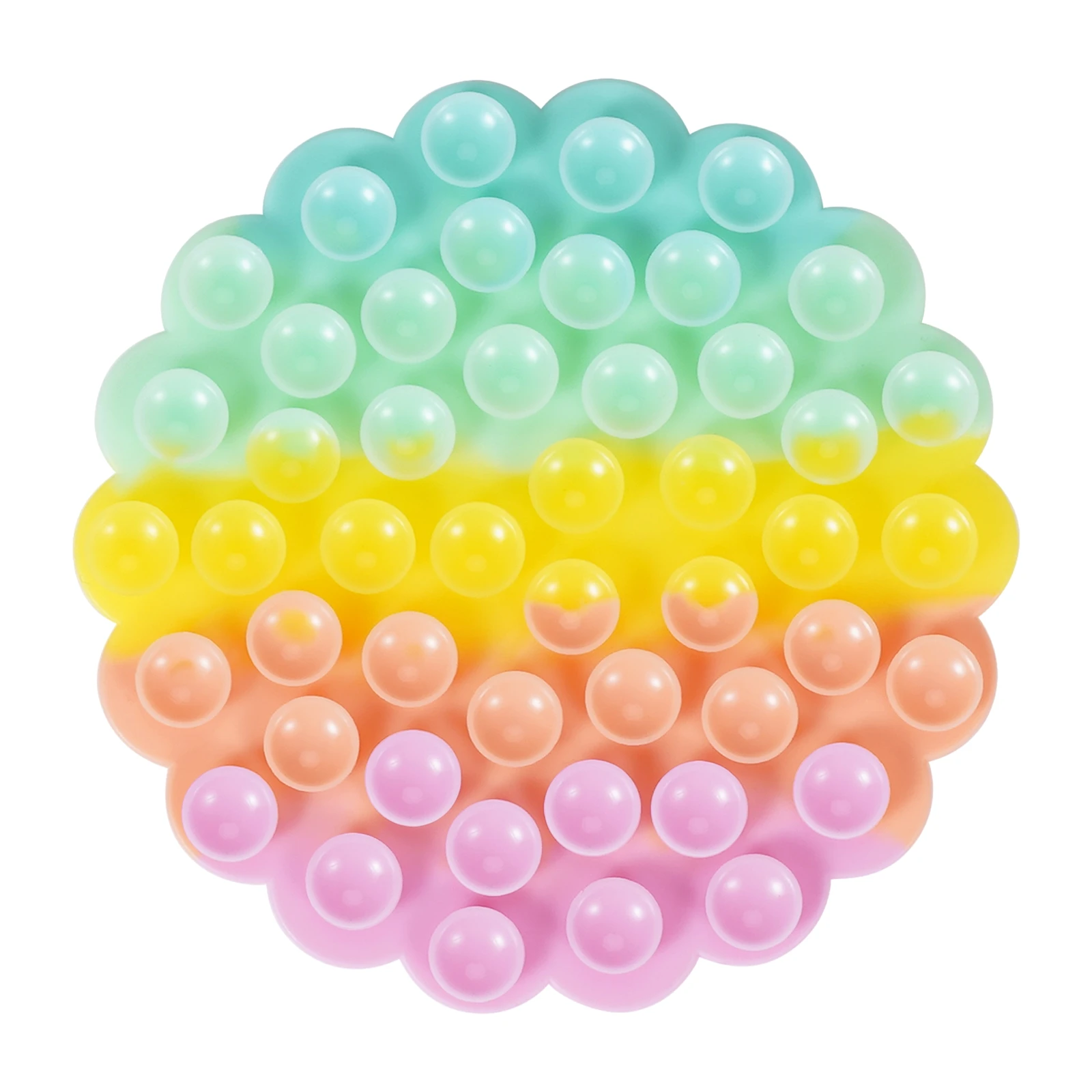 Amazon 2022 New Double-faced Sucker round soft Squidopop throw it toy stress release BSCI Sedex Factory Supply