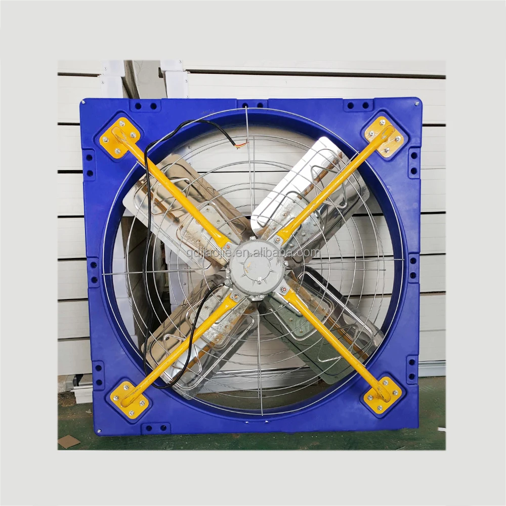 Factory supply cow farm fans dairy farm management equipment plastic frame stainless steel blade fans for livestock farm